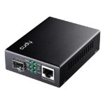 Cudy MC220 network media converter 1000 Mbit/s 1310 nm Single-mode Black