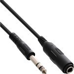 InLine Jack Extension 6.3mm Stereo male / female 5m