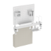 LogiLink Pegboard Office Rail Storage System, white
