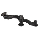 RAM Mounts 12" Curved Double Swing Arm with Round Plate