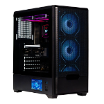 Naceb Technology Gabinete Naceb Technology NA-0658LCD - Midi-Tower, Gabinete, Acero, E-ATX / ATX / mATX / Mini-ITX, Negro