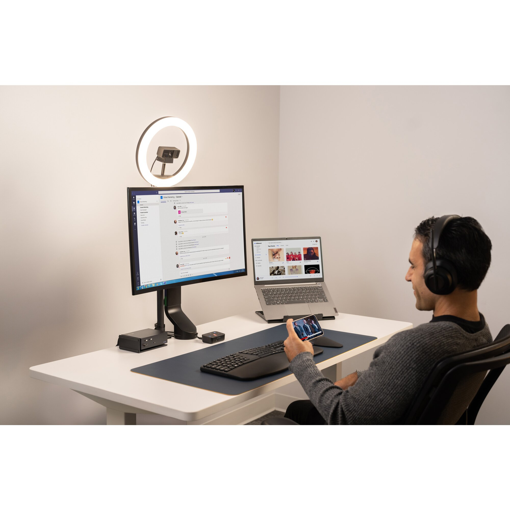 Kensington Smartfit Space Saving Single Monitor Arm K55512WW