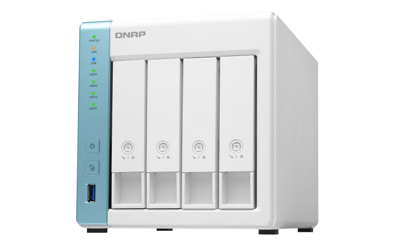 Image of QNAP TS-431K NAS/storage server Tower Ethernet LAN White Alpine AL-214