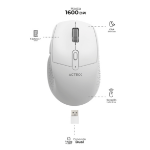 Acteck OPTIMIZE ERGO MI 680 ratón Oficina Diestro RF inalámbrico Óptico 1600 DPI