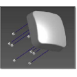 Extreme networks WS-AI-DE07025 network antenna Sector antenna 7.5 dBi