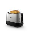 Philips Viva Collection HD2637/90 toaster 2 slice(s) Black, Stainless steel