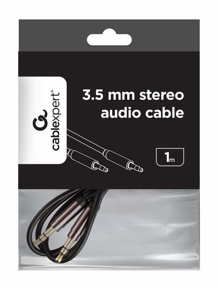 Gembird CCAP-444-1M audio cable 3.5mm Black