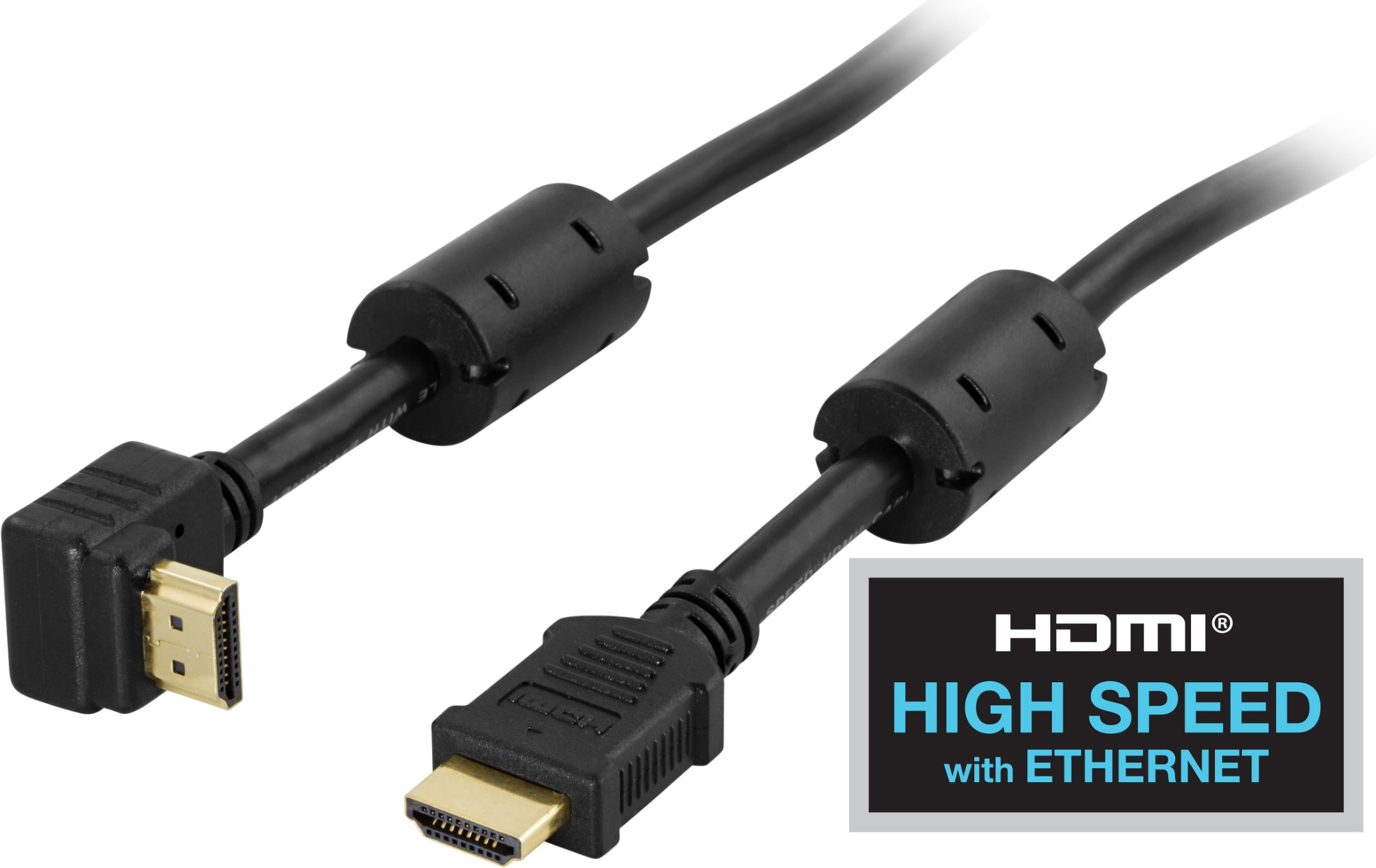 EU Product - HDMI cable 2m angled � black thumbnail