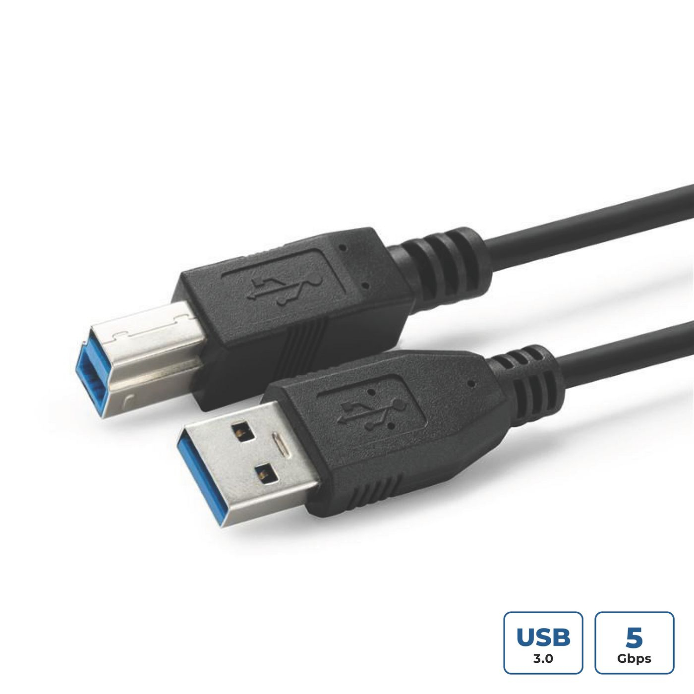 Microconnect USB3.0AB05B USB cable USB 3.2 Gen 1 (3.1 Gen 1) 0.5 m USB A USB B Black