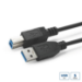 Microconnect USB3.0AB05B USB cable USB 3.2 Gen 1 (3.1 Gen 1) 0.5 m USB A USB B Black