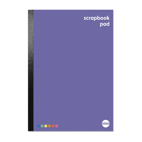 Image of Rhino 13 x 9 Scrapbook 80 Page Multi-Coloured Sugar Paper (Pack of 36)