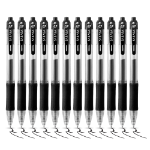 Zebra SARASA Gel Retractable Rollerball 0.7mm Pen Black Ink Box 12