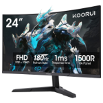 Koorui 24E6CA computer monitor 61 cm (24") 1920 x 1080 pixels Full HD LED Black