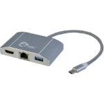 Siig JU-H30712-S1 interface hub USB 3.2 Gen 1 (3.1 Gen 1) Type-C 5000 Mbit/s Silver