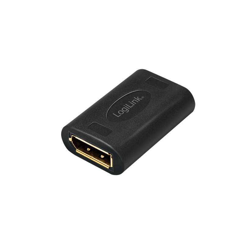 LogiLink DisplayPort adapter, DP/F to DP/F, 8K/60 Hz, black