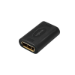 LogiLink DisplayPort adapter, DP/F to DP/F, 8K/60 Hz, black
