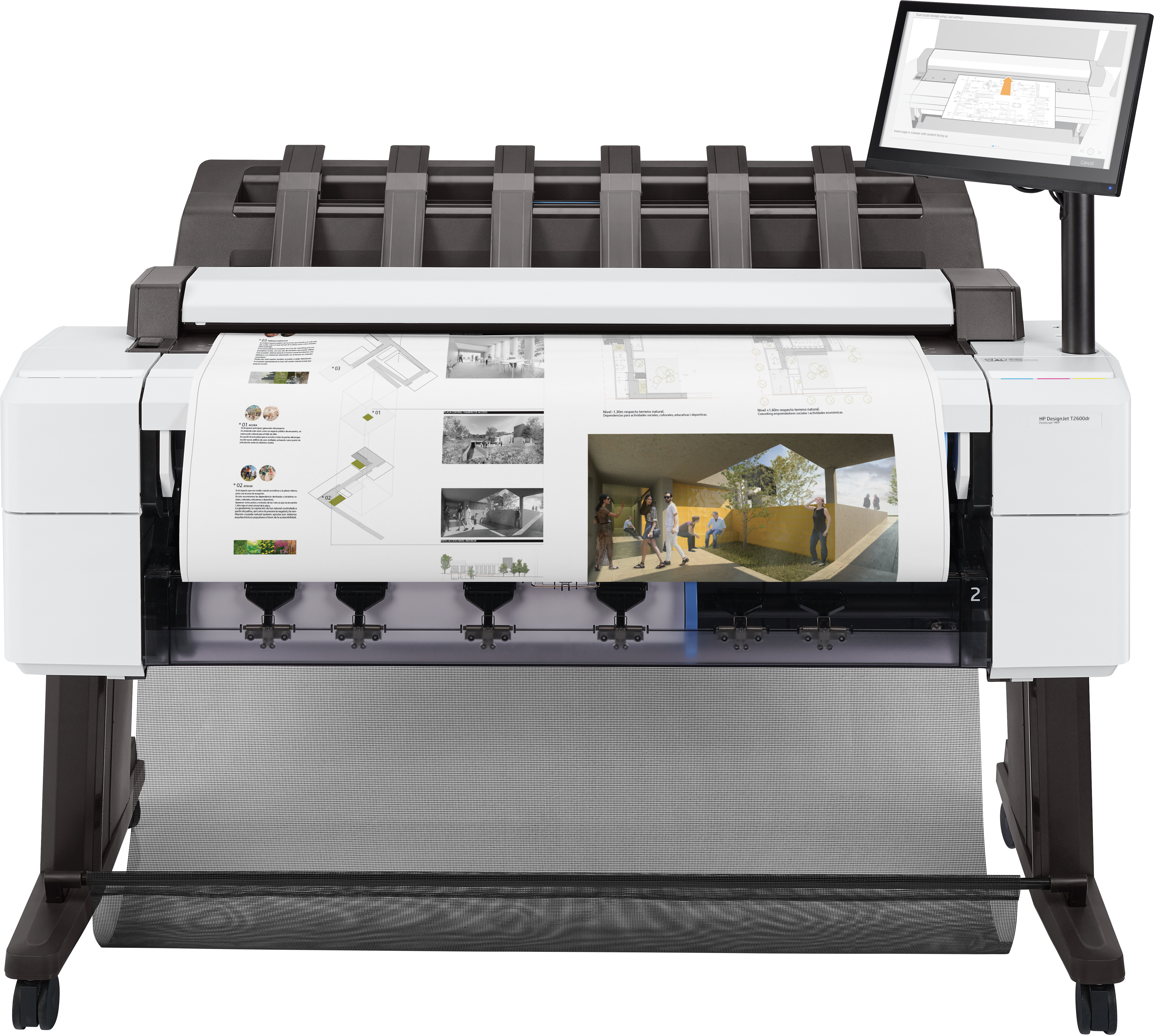 Image of HP Designjet T2600dr 36-in PostScript Multifunction Printer