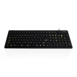Accuratus WP127 V2 keyboard USB + PS/2 QWERTY UK English Black