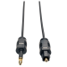 Tripp Lite Toslink - Mini Toslink, m-m, 3m audio cable 118.1" (3 m) Mini-TOSLINK Black