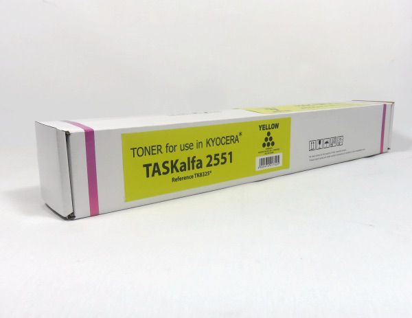 Image of DATA DIRECT Kyocera 2551 Toner Yellow Compatible TK8325C 1T02NPANL0
