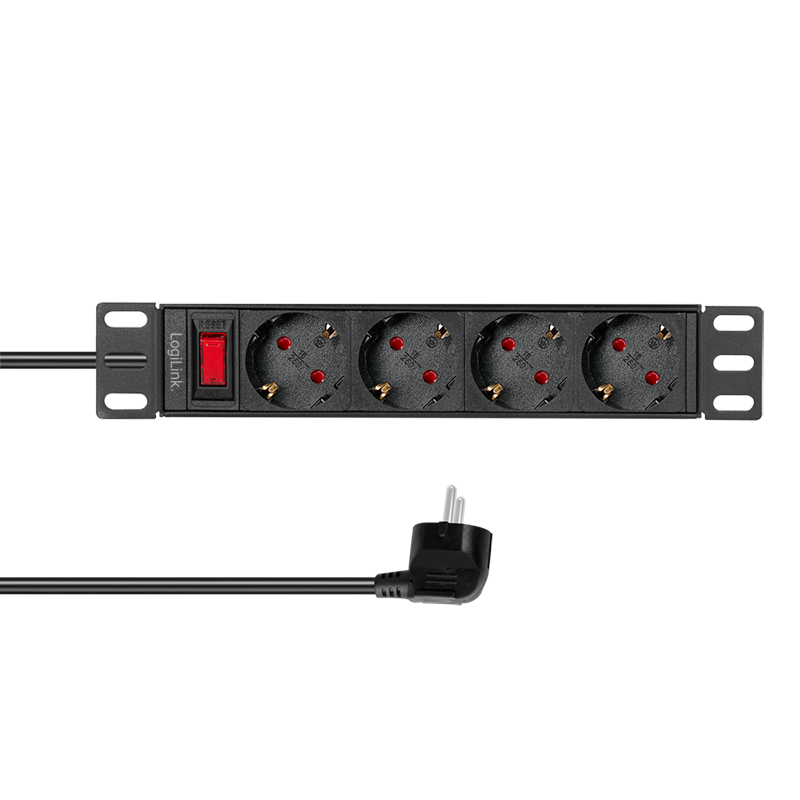 Image of LogiLink Steckdosenleiste 4fach m. Schalter 25.3m - Power Strip