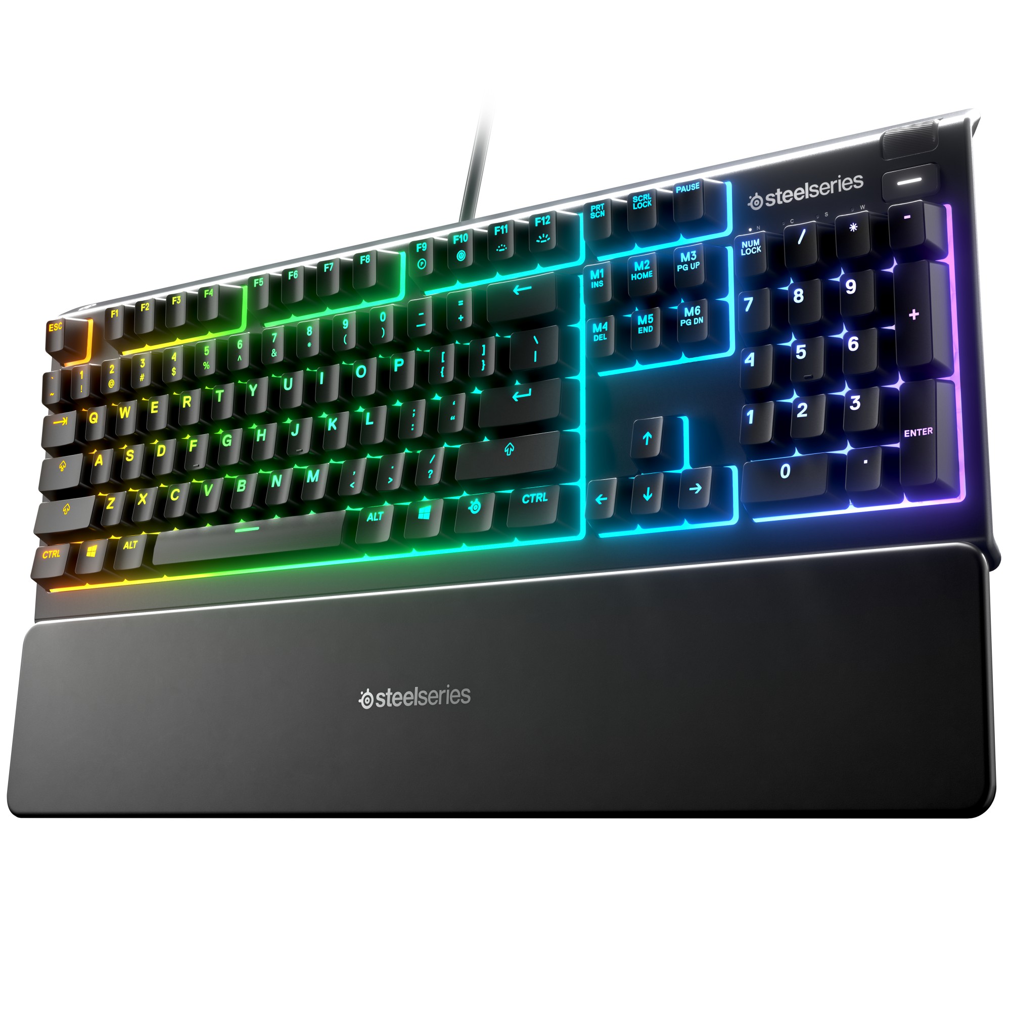 SteelSeries Apex 3 Gaming Keyboard - Cable Connectivity - USB Interface - English (UK) - Black thumbnail