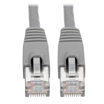 Tripp Lite N262-005-GY Cat6a 10G-Certified Snagless Shielded STP Ethernet Cable (RJ45 M/M), PoE, Gray, 5 ft. (1.52 m)