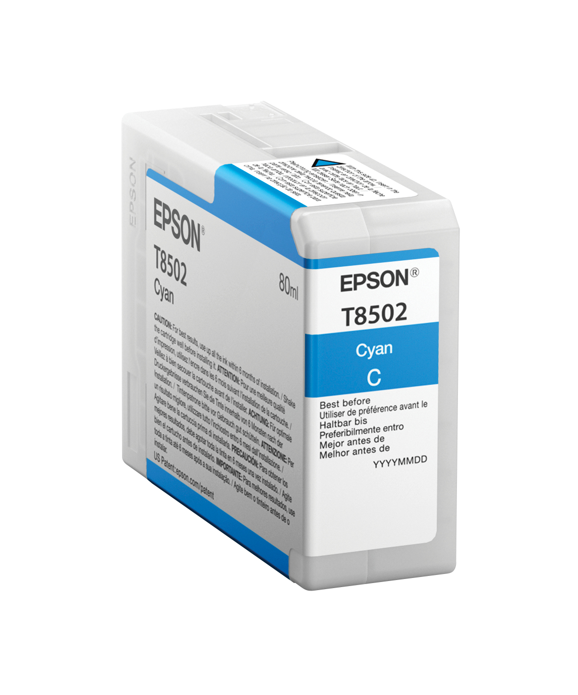 Image of Epson C13T850200/T8502 Ink cartridge cyan 80ml for Epson SC-P 800