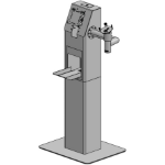 Ergonomic Solutions Kiosk wih shelf for roher