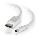 C2G 2m Mini DisplayPort to DisplayPort Adapter Cable 4K UHD - White