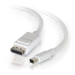 C2G 3m Mini DisplayPort to DisplayPort Adapter Cable 4K UHD - White