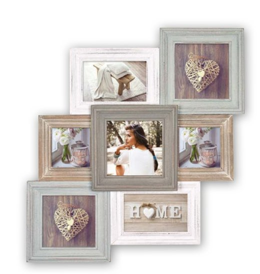 Image of ZEP Airolo - Wood - Multicolour - Picture frame set - Wall -...