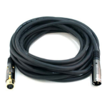 Monoprice 4754 audio cable 7.62 m XLR (3-pin) Black