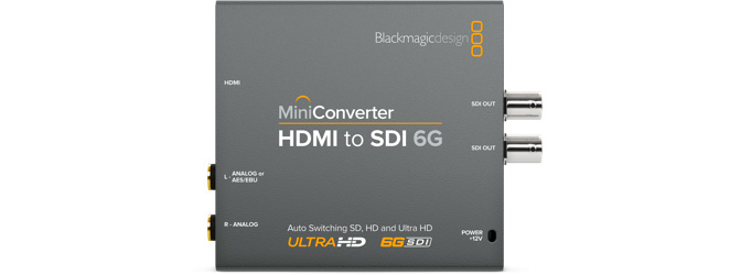 Blackmagic Design Mini Converter - HDMI to SDI 6G 4096 x 2160 pixels