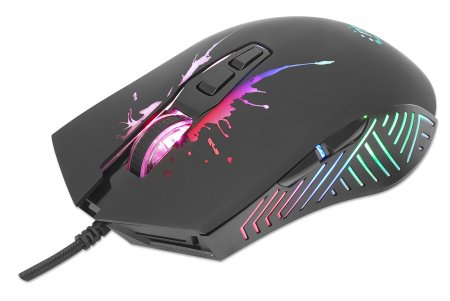 Image of Manhattan Gaming Mouse with LEDs, Wired, Seven Button, Scroll...