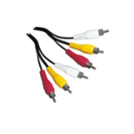 Schwaiger CIK5050 533 composiet videokabels 5 m 3 x RCA Zwart