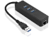 Microconnect MC-USB3.0HUBWETH notebook dock/port replicator USB 3.2 Gen 1 (3.1 Gen 1) Type-A Black