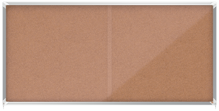 Image of Nobo 1915333 insert notice board Indoor Brown Aluminium