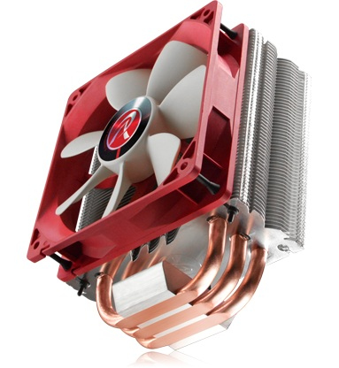 Image of RAIJINTEK Themis Processor Cooler 12 cm Copper, Metallic, Red