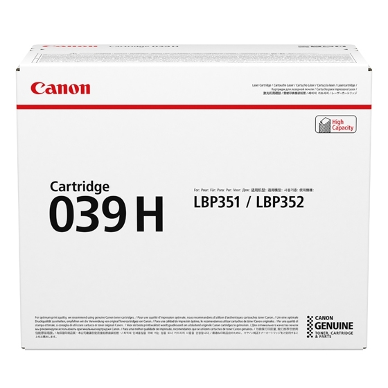 Image of Canon 0288C001/039H Toner cartridge black, 25K pages ISO/IEC 19752...