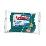 Spontex Flexy Fresh sponge Green 4 pc(s)