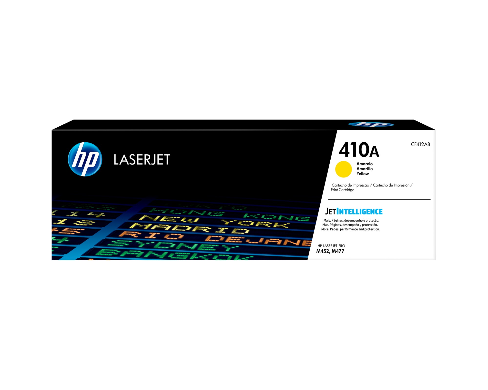 HP CF412A/410A Toner cartridge yellow, 2.3K pages ISO/IEC 19798 for HP Pro M 452 HP CF412A/410A Toner cartridge yellow, 2.3K pages ISO/IEC 19798 for HP Pro M 452