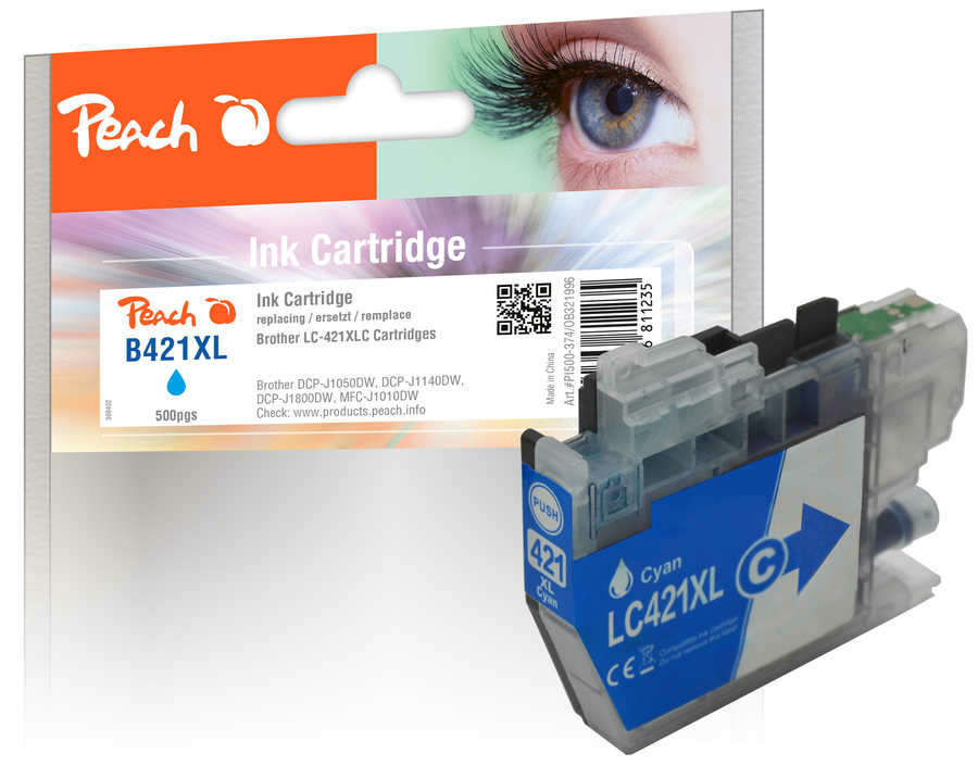 Peach PI500-374 ink cartridge 1 pc(s) Compatible High (XL) Yield Cyan