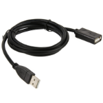 RAM Mounts RAM-CAB-USB-AMAFU USB cable 1.2 m USB 2.0 USB A Black