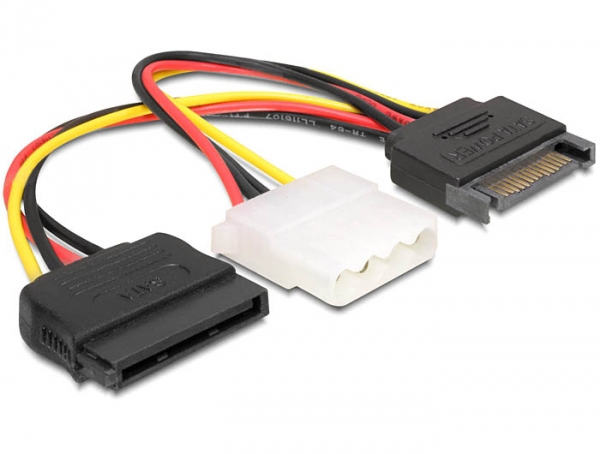 Image of DeLOCK SATA/Molex + SATA 0.165 m
