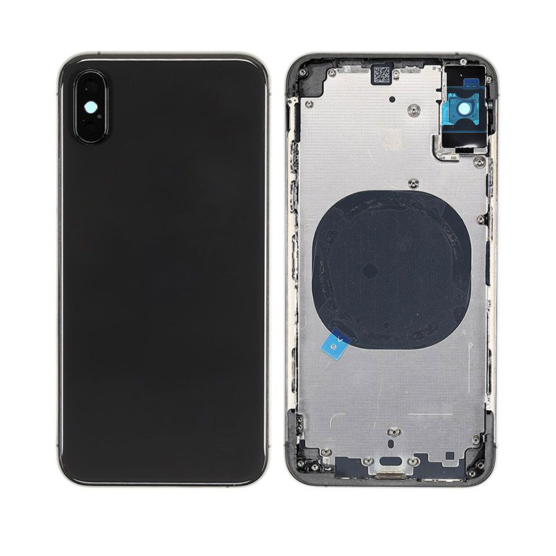 EU Product - iPhone XS Complete Back Cover with Frame (No Logo) - Black thumbnail