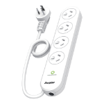 Energizer ET-4OSPW power extension 0.9 m 4 AC outlet(s) Indoor White