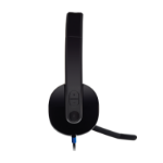 Logitech 981-000510 headphones/headset Wired Head-band Office/Call center Black