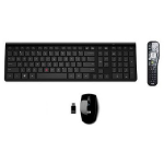 HP 697353-031 keyboard Mouse included RF Wireless QWERTY UK English Black
