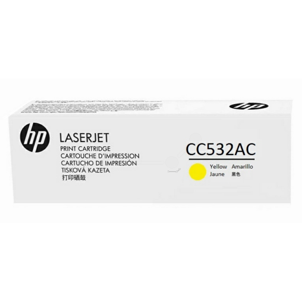 HP CC532AC/304A Toner cartridge yellow Contract. 2.8K pages ISO/IEC 19